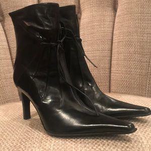 Via spiga ankle black Leather boots